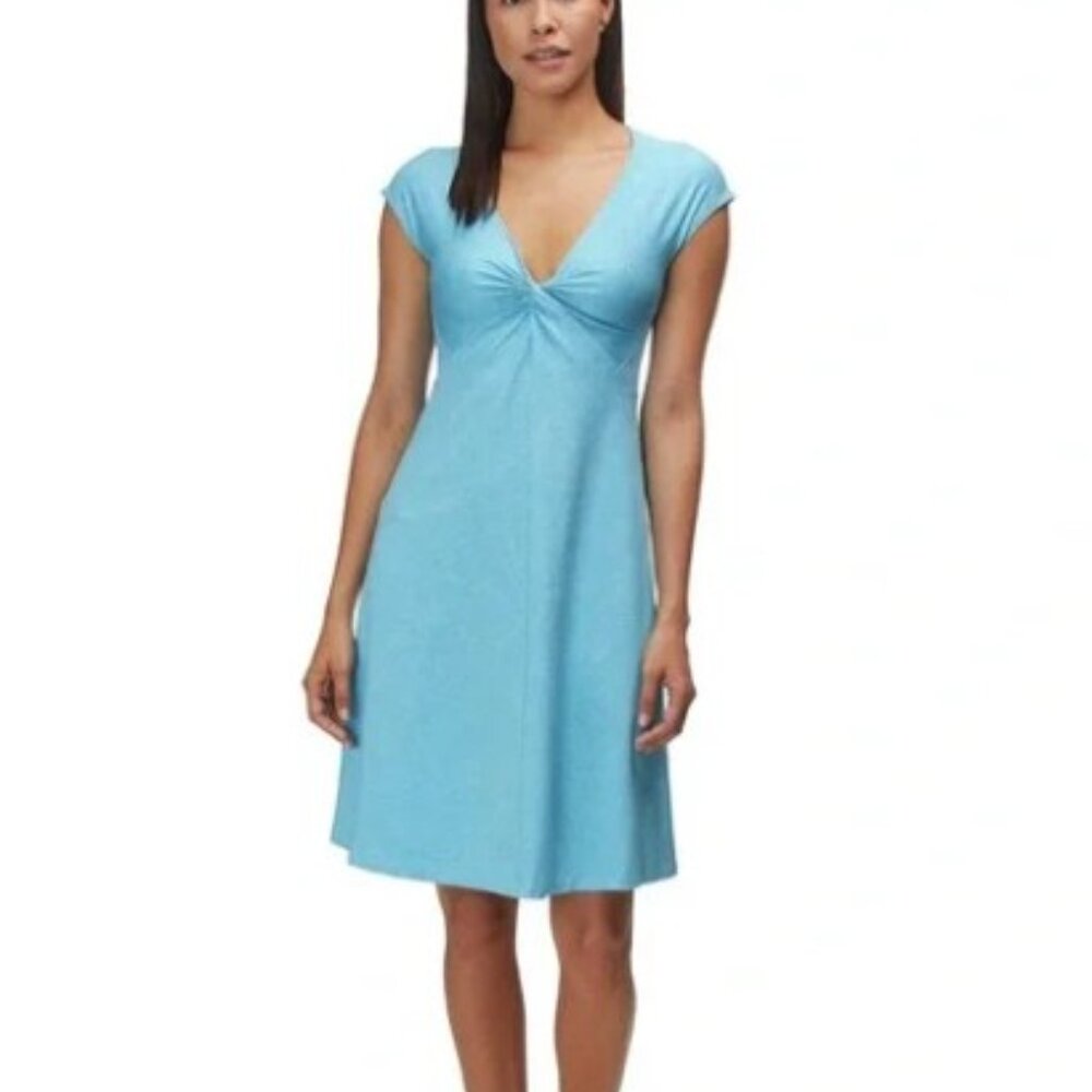 Patagonia Brand Women's Small Seabrook Bandha Dress Key Lime Green Travel Dress